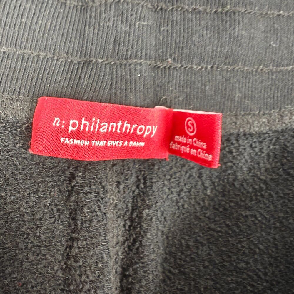 n:PHILANTHROPY Derby Jogger Rhinestone Distressed Women’s Sweatpants Sz S Grunge - Picture 7 of 9